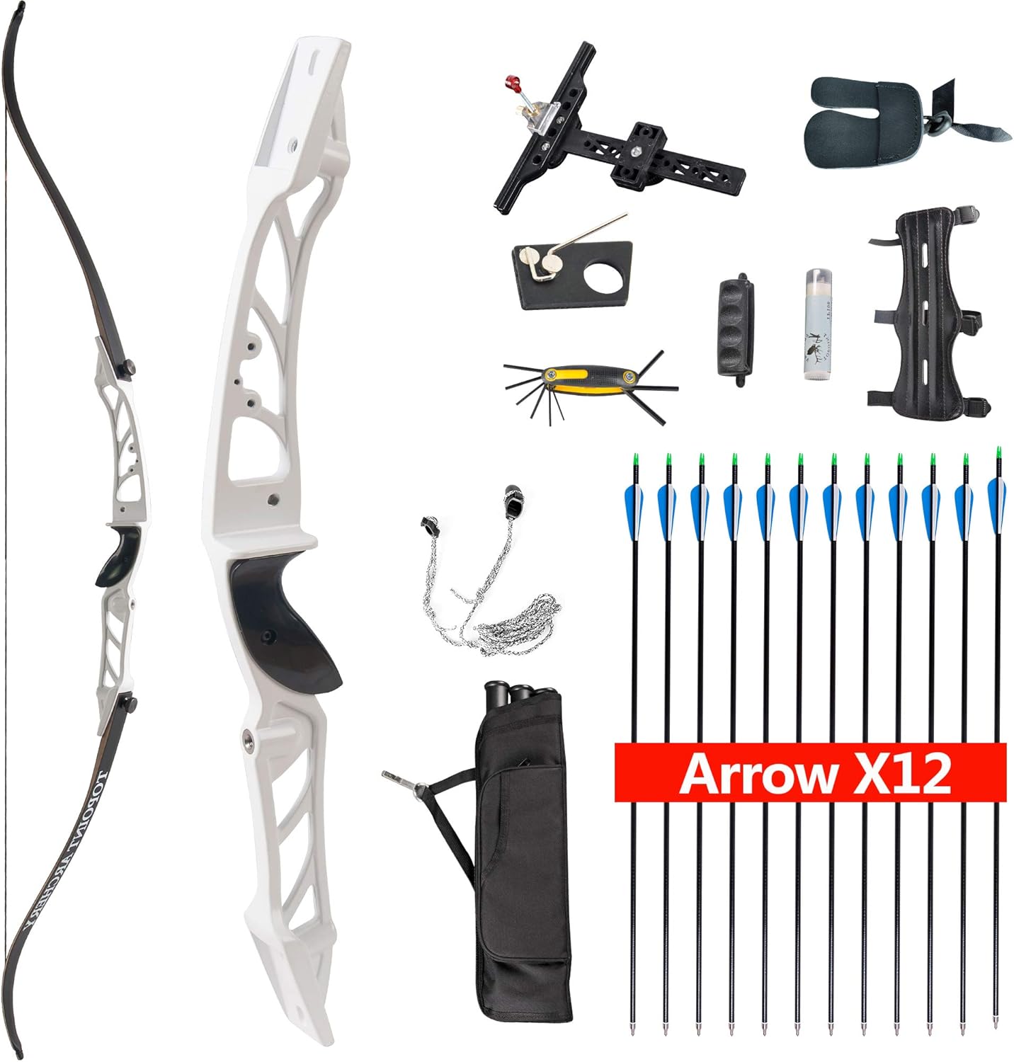 HYF Takedown Recurve Bow and Arrow for Adults, Ready to