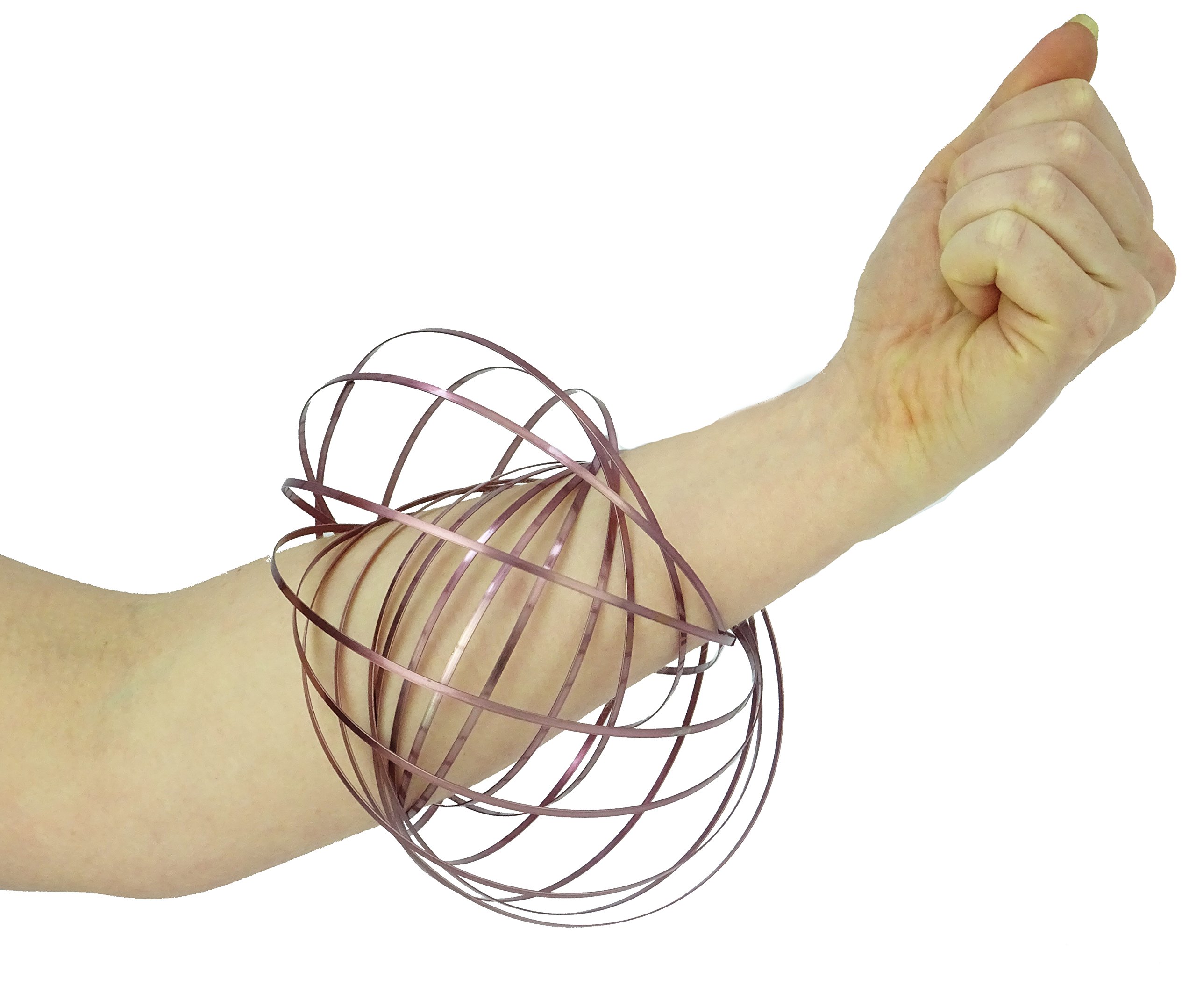 Toyland® Stainless Steel Kinetic Spring - Sensory Play - Destress and Relaxation Toys (Rose Gold)