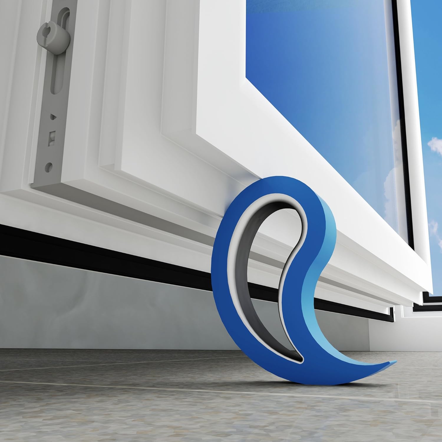 STOPPY Fermaporte E Fermafinestre - Set Di 4, Antiscivolo, 14 Colori (Bianco) - Foto 10