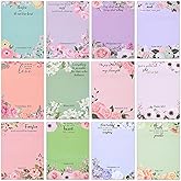 12 Pack Bible Sticky Notes - 360 Sheets Inspirational Memo Pads 4x3 Inch Floral Design Self-Stick Note Pads Bible Verse Quotes Notepads Gifts for Writing Notes Back to School Gifts Office Supplies