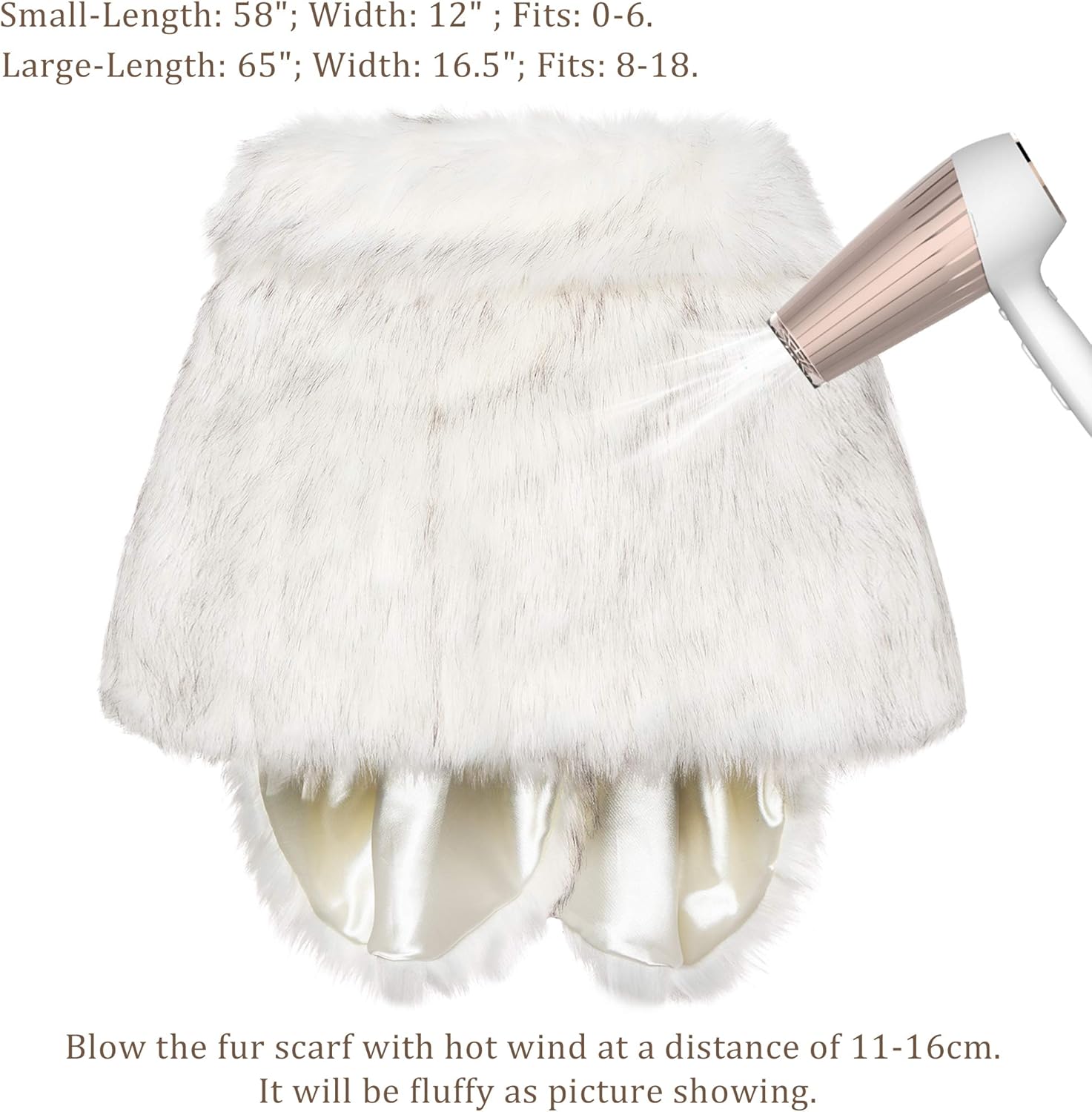 BABEYOND Womens Faux Fur Collar Shawl Faux Fur Scarf Wrap Evening Cape for Winter Coat at  Women's Coats Shop