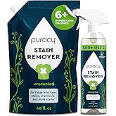 Puracy Stain Remover, Natural Based Travel and Laundry Stain Cleaner for Clothes, Baby Essentials, Kids Stains, Oil and Fabri