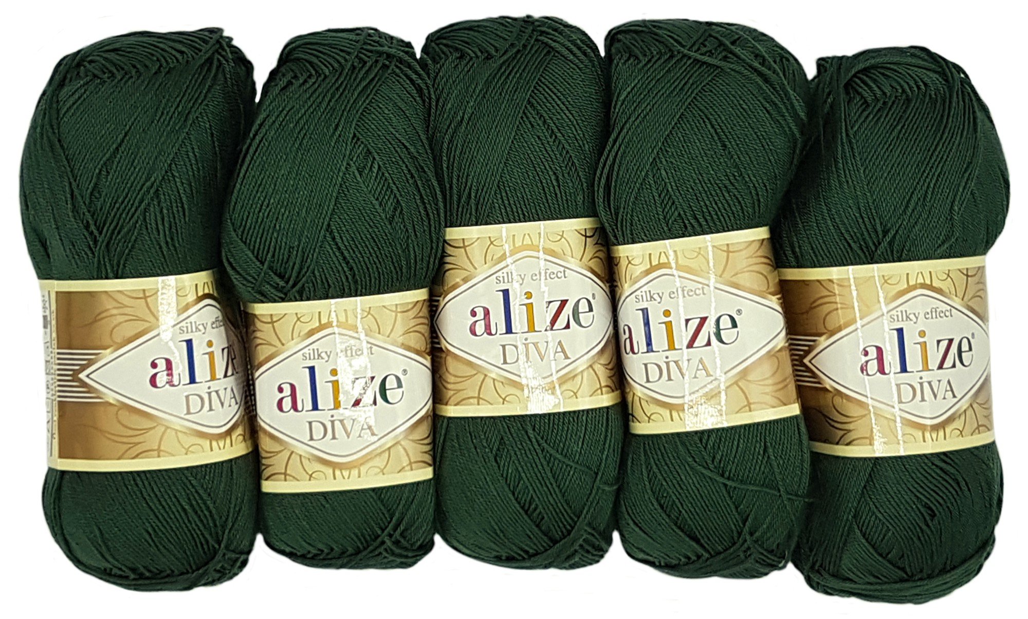Alize 5 x 100g Diva Batik 500g Mercerised Acrylic Knitting Yarn