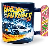 Back To The Future 2 Hoverboard Sculpted Handle Ceramic Coffee Mug With Delorean Design | Holds 20 Ounces