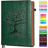 Vintage Leather Journal with 300 Numbered Pages,A4 Lined Journal for Men Women,Daily Journals for Writing,College Ruled Notebook for Work,School,Note taking,Travel Diary,Large (8.5" X 11.3")