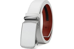 DOOPAI Belt Men, Ratchet Belt Dress Adjustable 1 3/8" Genuine Leather Designer Belt, Size Length Can be Cut, with Gift Box