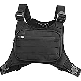 WOLF TACTICAL Chest Pack Running Chest Bag for Men Chest Holster Running Vest Chest Rig Fanny Pack Running Bag