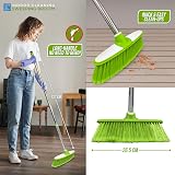 TDBS Soft Broom Indoor Sweeping Brush with Stainless Steel Handle Green view 7