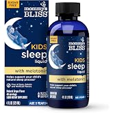 Mommy's Bliss Kids Sleep Support Liquid w/Melatonin, Grape Flavor, 4 Oz | Calming Herbs | Melatonin for Children 3 Years; Sugar Free