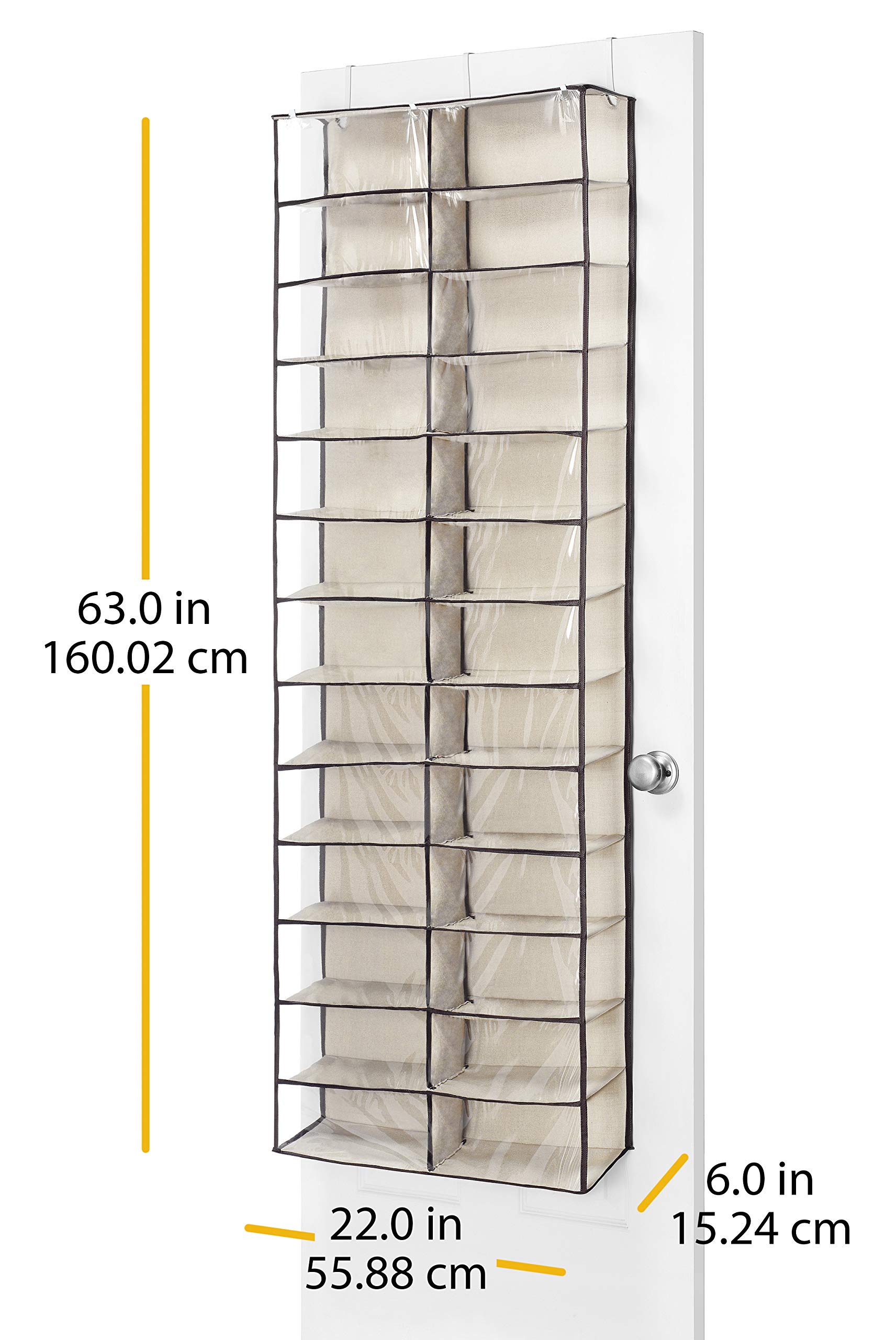 Whitmor Over The Door Shoe Shelves - 26 Sections - Espresso