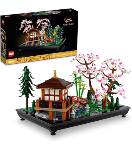 Lego Icons Tranquil Garden Creative Building Set, A Gift Idea for