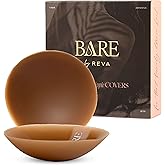 BARE by REVA Premium Nipple Covers 100x Use - Adhesive Silicone Nipple Pasties with Travel Box - Soft Matte Reusable Pasties