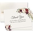 15 Sympathy Acknowledgement Cards, Funeral thank you cards, Includes Envelopes