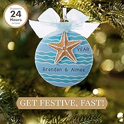 Personalized Starfish Ornament 2025 | Free 24h