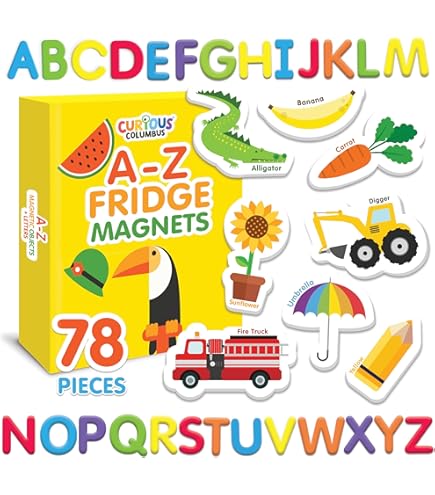 Mudpuppy Baby's First Words Magnetic Shapes - 35 Wooden Magnets With Everyday Objects For Toddlers