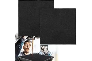 Bigmeta 2 Pcs Oil Drain Splash Pad, 22in Square Oil Change Mat, Black Heat-resistant No Splatter Pad for Car Oil Changing Transmission Drain Pan