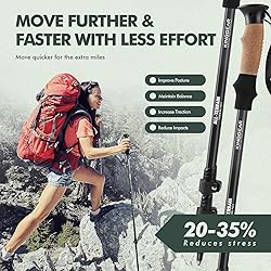 KINGGEAR Nordic Walking Stick, TP1 Hiking Poles