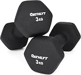 Athlyt Neoprene Dip Dumbbell Set 2 x 3kg Black