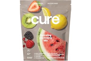 Cure Hydration | Plant-Based Electrolyte Drink Mix | No Added Sugar | Dehydration Relief Powder Made with Coconut Water | Non-GMO | Vegan | 8 Servings - Variety Pack