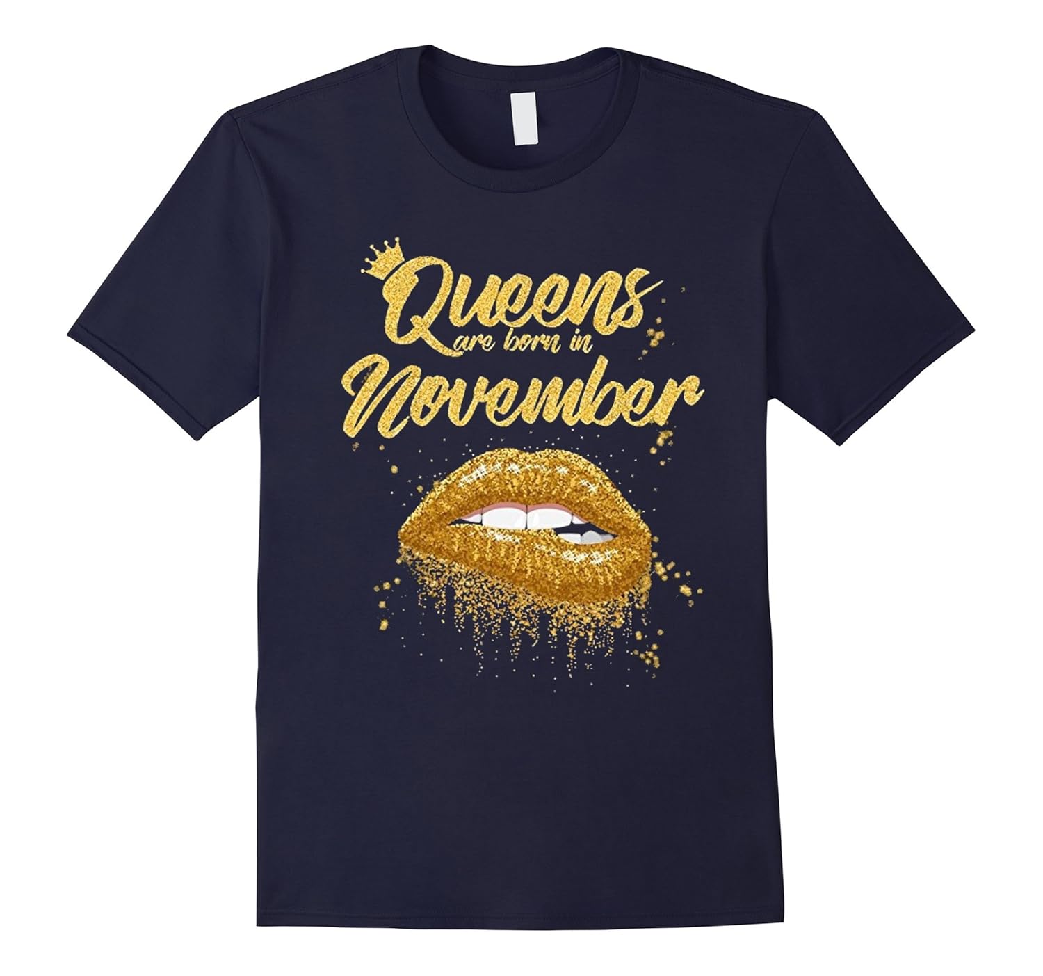 Queens Are Born In November Birthday T-Shirt for Black Women-ANZ