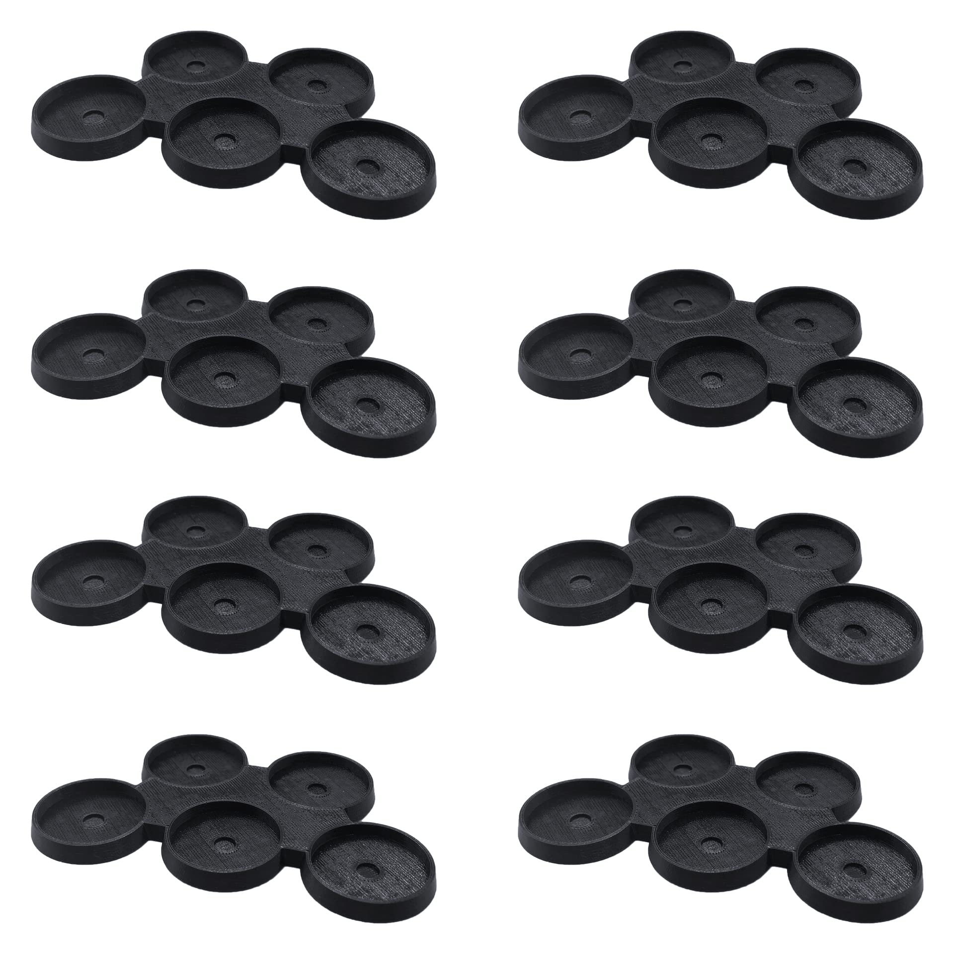 EnderToys 32mm 5-Man Move Trays (x8), Bits and Accessories for Tabletop Wargame Miniatures, 3D Printed and Paintable