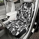 4Knines Car Seat Covers for Dogs – Durable Captains Seat & Front Seat Protector for Dogs, Waterproof, Non-Slip Car Seat Cover for Pets, Easy Install, Protects Vehicle from Dirt, Fur, Scratches (Camo)