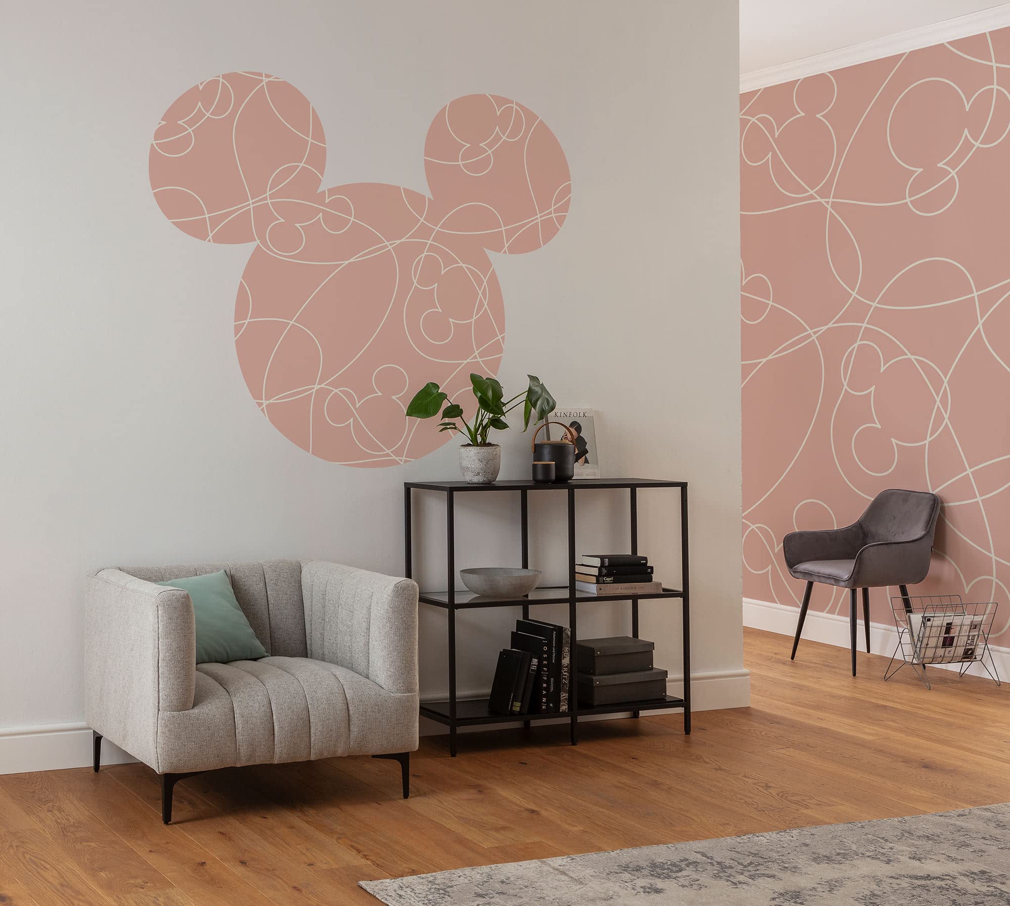 Komar Non-Woven Photo Wallpaper - Mickey on Detours - Size 200 x 250 cm (Width x Height) - Disney Children's Room Wallpaper