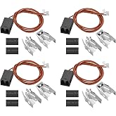 Terminal Block Kit WB17T10006 Burner Plug Fits for G.E Stove | Range Surface Burner Plug Connector Replacement Kit, 4 SET by AMI PARTS