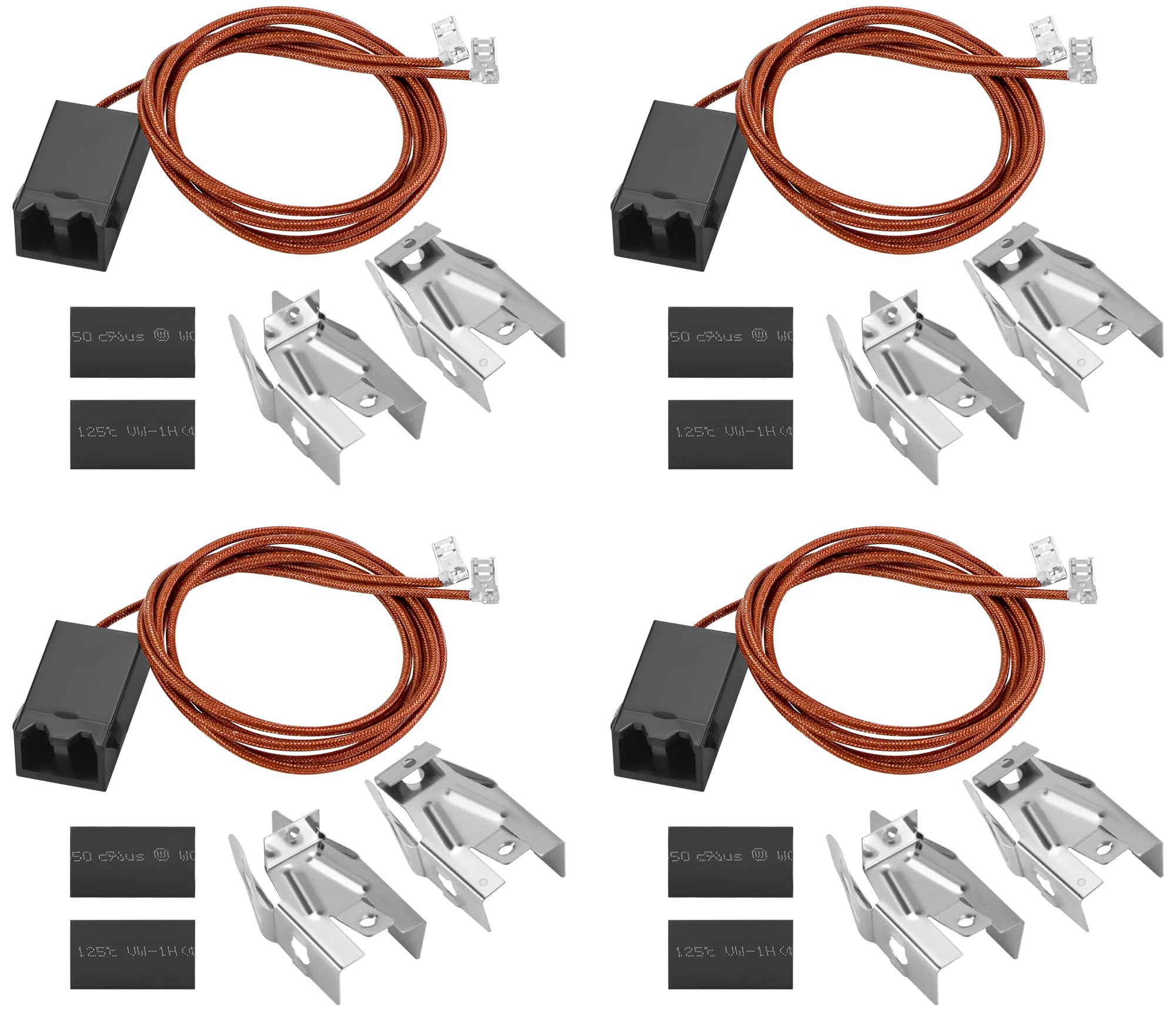 Photo 1 of Terminal Block Kit WB17T10006 Range Surface Burner Plug Connector Replacement Kit by AMI PARTS Compatible with G.E Stove(4 Set)