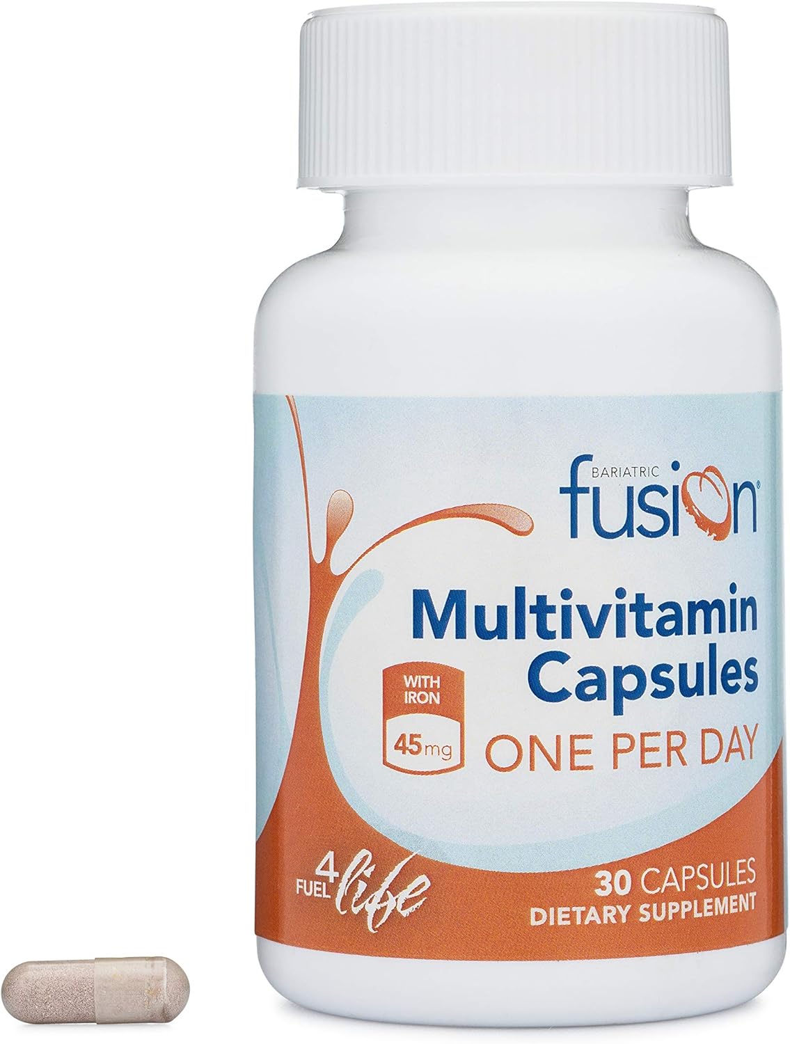 Bariatric Fusion Bariatric Multivitamin ONE per Day Capsule with 45mg of Iron for Post Bariatric Surgery Patients Including Gastric Bypass and Sleeve Gastrectomy, 30 Count, 1 Month Supply: Health & Personal Care
