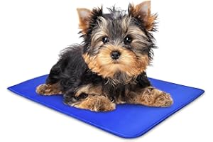 Arf Pets Dog Self Cooling Mat 11.5 x 15.5, Pad for Kennels, Crates and Beds, Non-Toxic, Durable Solid Cooling Gel Material. No Refrigeration or Electricity Needed, Ex-Small