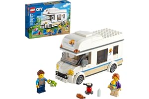 LEGO City Great Vehicles Holiday Camper Van 60283 Toy Car for Kids Ages 5 Plus Years Old, Caravan Motorhome, Gifts for Boys and Girls