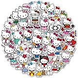 100PCS Hello Kitty Stickers Sanrio Stickers Kawaii Cat Stickers Vinyl Waterproof Stickers for Kids Teens Adults Laptop…