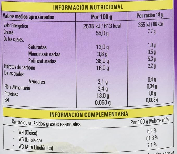 Hijas Del Sol Lecitina de Soja con Chía - 200 gr