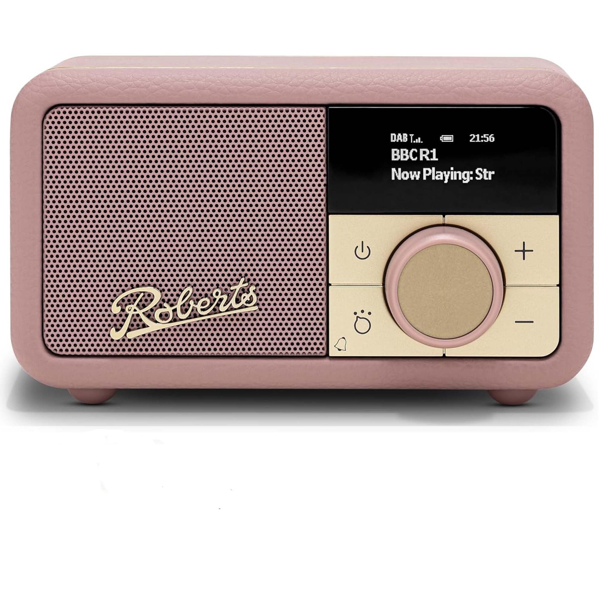 Roberts Revival PETITE2 FM/DAB/DAB+ Digital Radio with Bluetooth, Dusty Pink