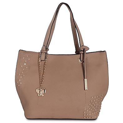 Butterflies Women Handbag (Khaki) (BNS 8010#KHK)