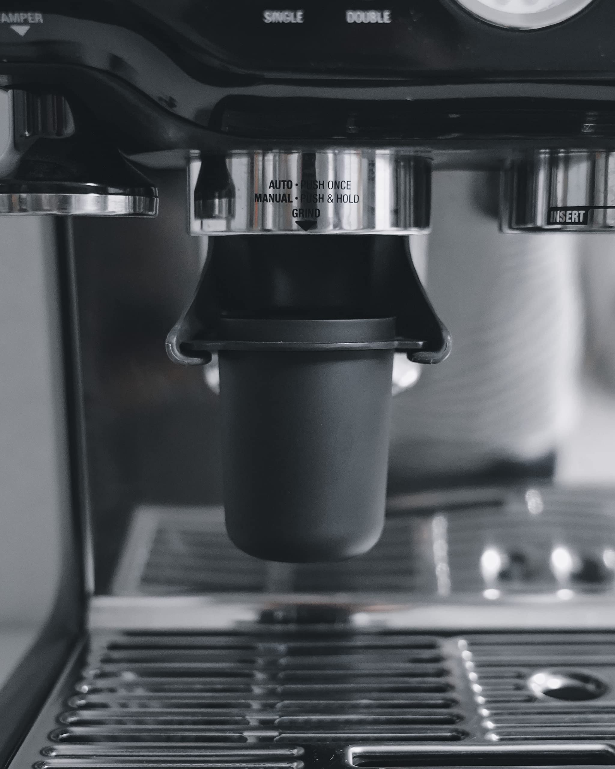 Normcore 53.3mm Portafilter Dosing Cup - 304 Stainless Steel - Matte Black - Non-stick coating Fits Breville Barista Express and 54mm Breville Machines