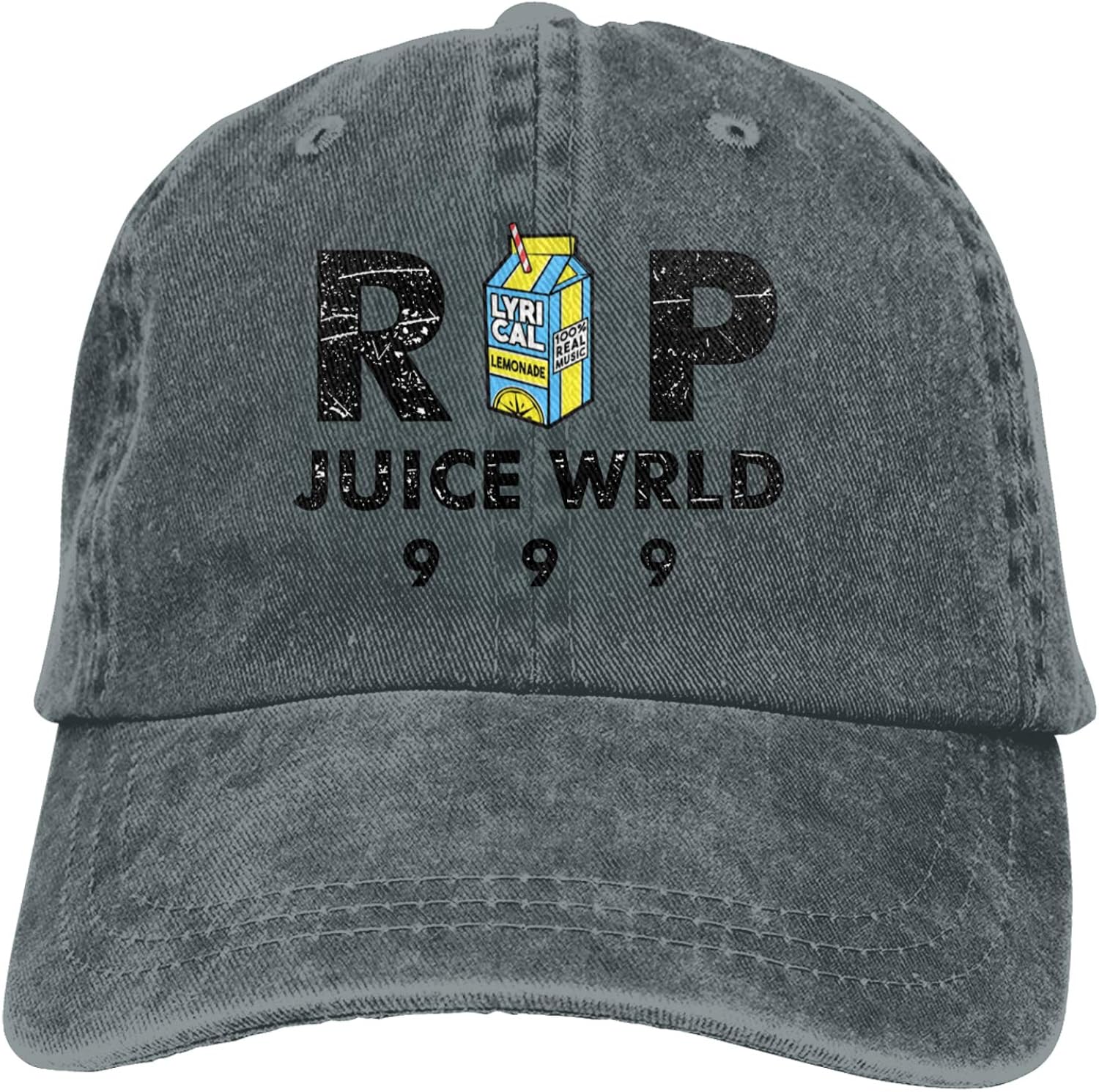 YeeATZ Rip WrldJuice Unisex Adjustable Cowboy Hat Denim Hats Dad Hat