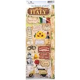Paper House Productions Italy Cardstock Sticker Sheet for Crafts, Scrapbooking &amp; Collecting - Ciao Italia