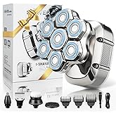 Head Shavers for Bald Men, 7D Electric Razor 10000 RPM High-Speed Mens Head Shaver, LED Display & IPX7 Waterproof for Wet/Dry Use, Fast Rechargeable Shaving Grooming Kit