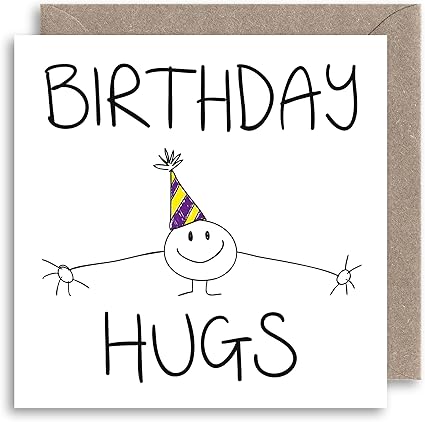 Carte D Anniversaire Sympathique Carte D Anniversaire Unique Carte D Anniversaire Humoristique Carte D Anniversaire Humour Carte D Anniversaire Illustration De Calins Amazon Fr Fournitures De Bureau