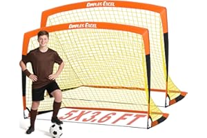 Dimples Excel Soccer Goals Kids Net for Backyard 7x5, 5x3.6, 4x3, 3x2.2 FT
