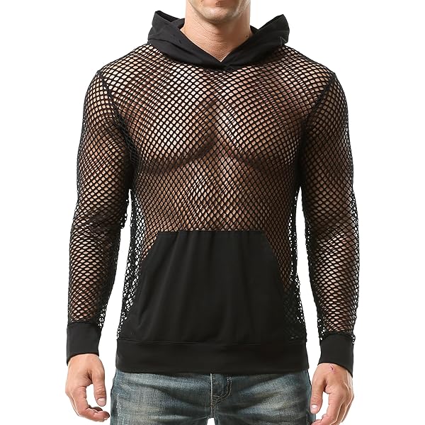 Amazon.com: WDIRARA Men's Sheer Mesh See Through Drawstring