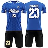 DVGEY Custom Soccer Jerseys Soccer Shirt Gift Kit Set Personalized Name Number Logo Soccer Jerseys for Men Women Kids Adults