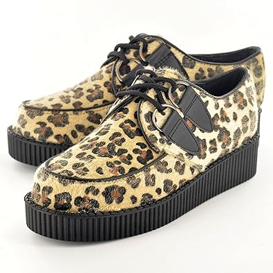 leopard print creepers shoes