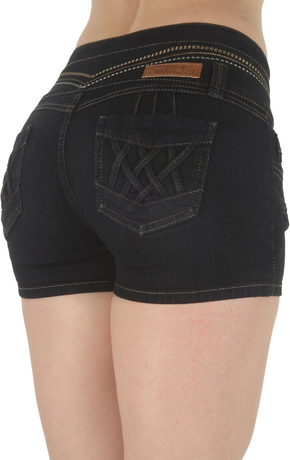 Fashion2Love Plus Size, Butt Lifting, Levanta Cola, High Waist Denim Booty Shorts Amazon.ca