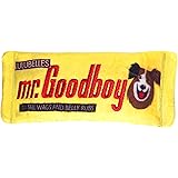 Huxley & Kent Funny Dog Toy w/Squeaker – Power Plush Squeaky Dog Toys for Small, Medium & Large Dogs – Soft Stuffed Animal for Indoor Play & Fetch - Mr Goodboy, Small