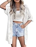 Zeagoo White Summer Knitted Lightweight Crochet