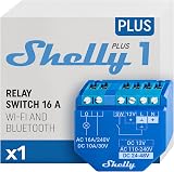 Shelly Plus 1 WiFi Bluetooth Smart Relay Switch No Hub Alexa Google Home