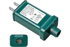 Enhon 29V LED Power Supply, UL Certification LED Transformer Replacement Class 2 Power Supply, Low Voltage Transformer US Plug Adapter for Christmas Tree Light, Green, Right Positive(TS-13W29V)